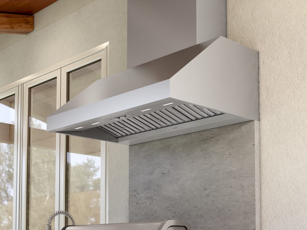 Zephyr AK7848CS Outdoor Wall Mount Range Hood with 3-Speed/1200