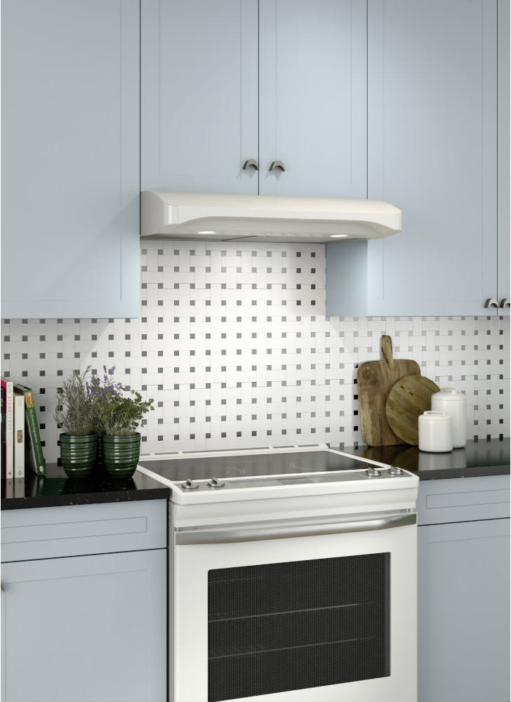 Broan ALT130WW Under Range Hood with 2Speed/250 CFM Blower