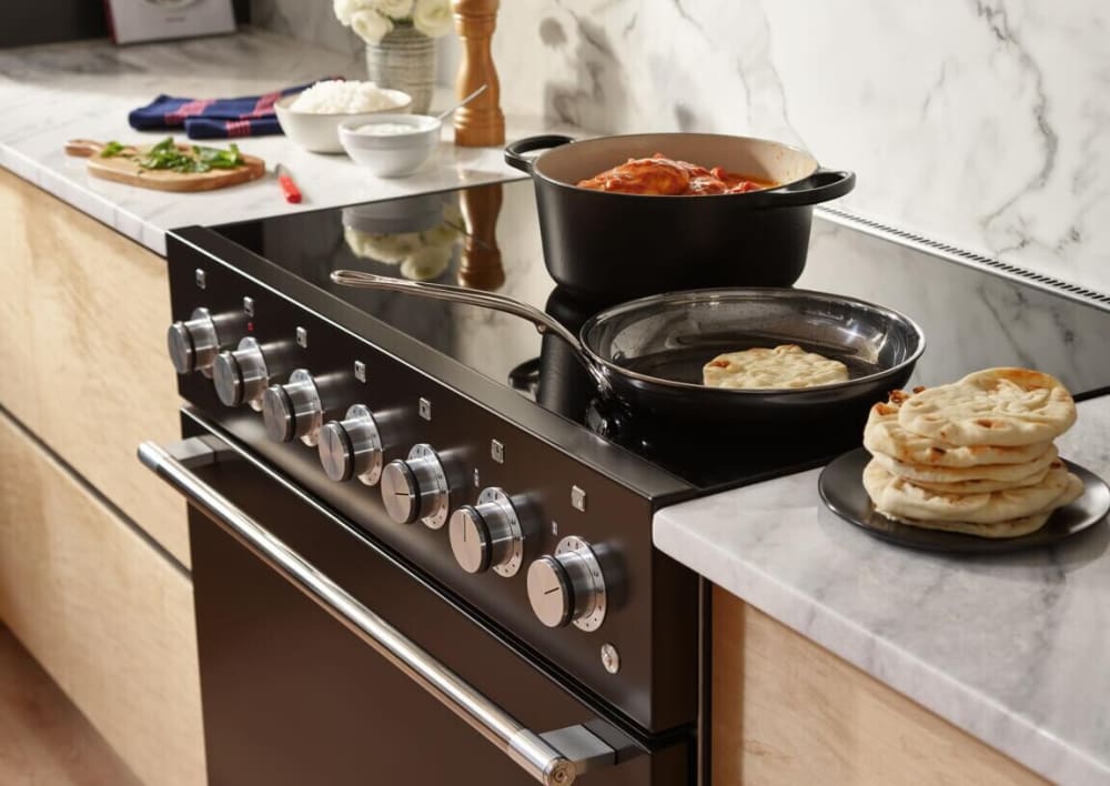 AGA AMC36INCWG 36 Inch Freestanding Induction Range with 5 Elements 4.9 cu. ft. Oven Capacity Storage Drawer 7 Mode Multifunction Oven and Child