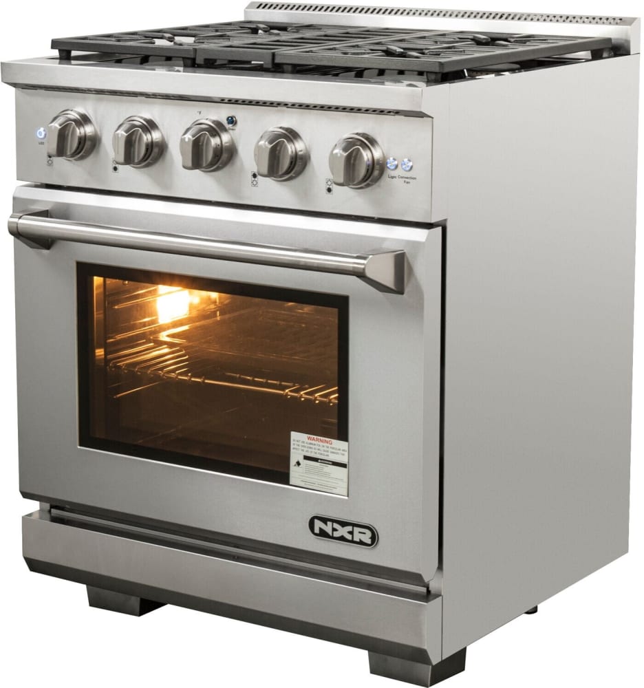 NXR AKD3001 30 Inch Professional Dual Fuel Range with 4 German Tower