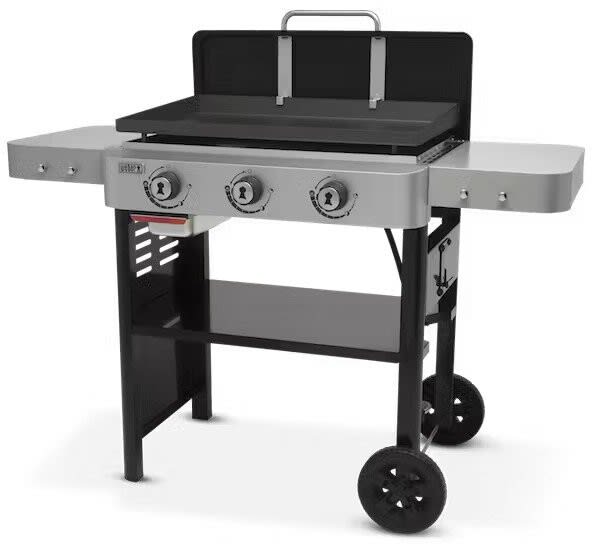 美品！14p3oz MOTIVTHRILL Weber 43310201 28 Inch Flat Top Gas Griddle with 504 Sq. In