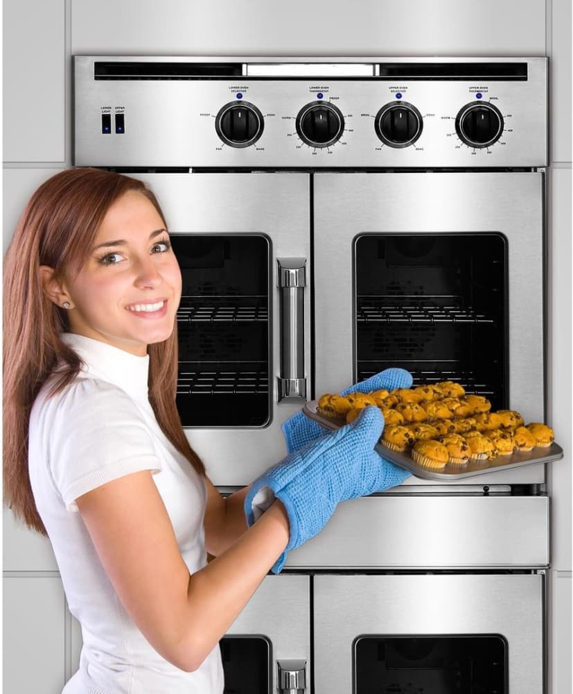 American Range AROFFHGE230N 30 Inch Double French Door Dual-Fuel Wall