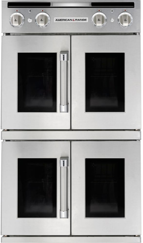 American Range Arosshge230n 30 Inch Double Chef Door Dual Fuel Wall American Range Legacy Series Arosshge230n Front View