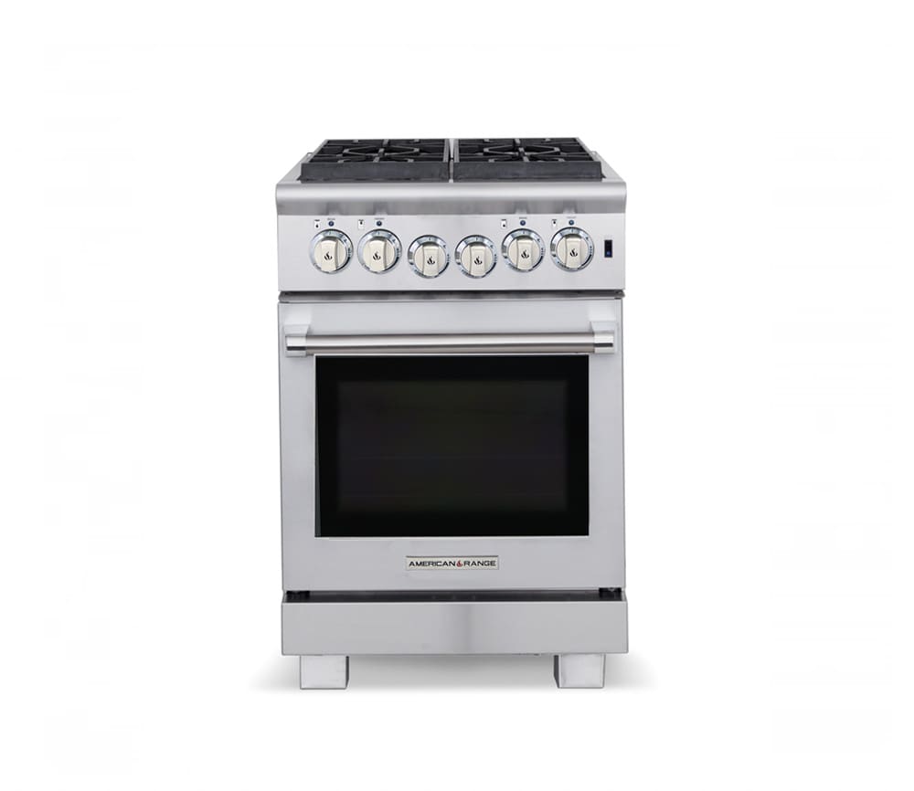 American Range ARR244N 24 Inch ProStyle Gas Range with 4 Sealed Burners, 3.8 cu. ft