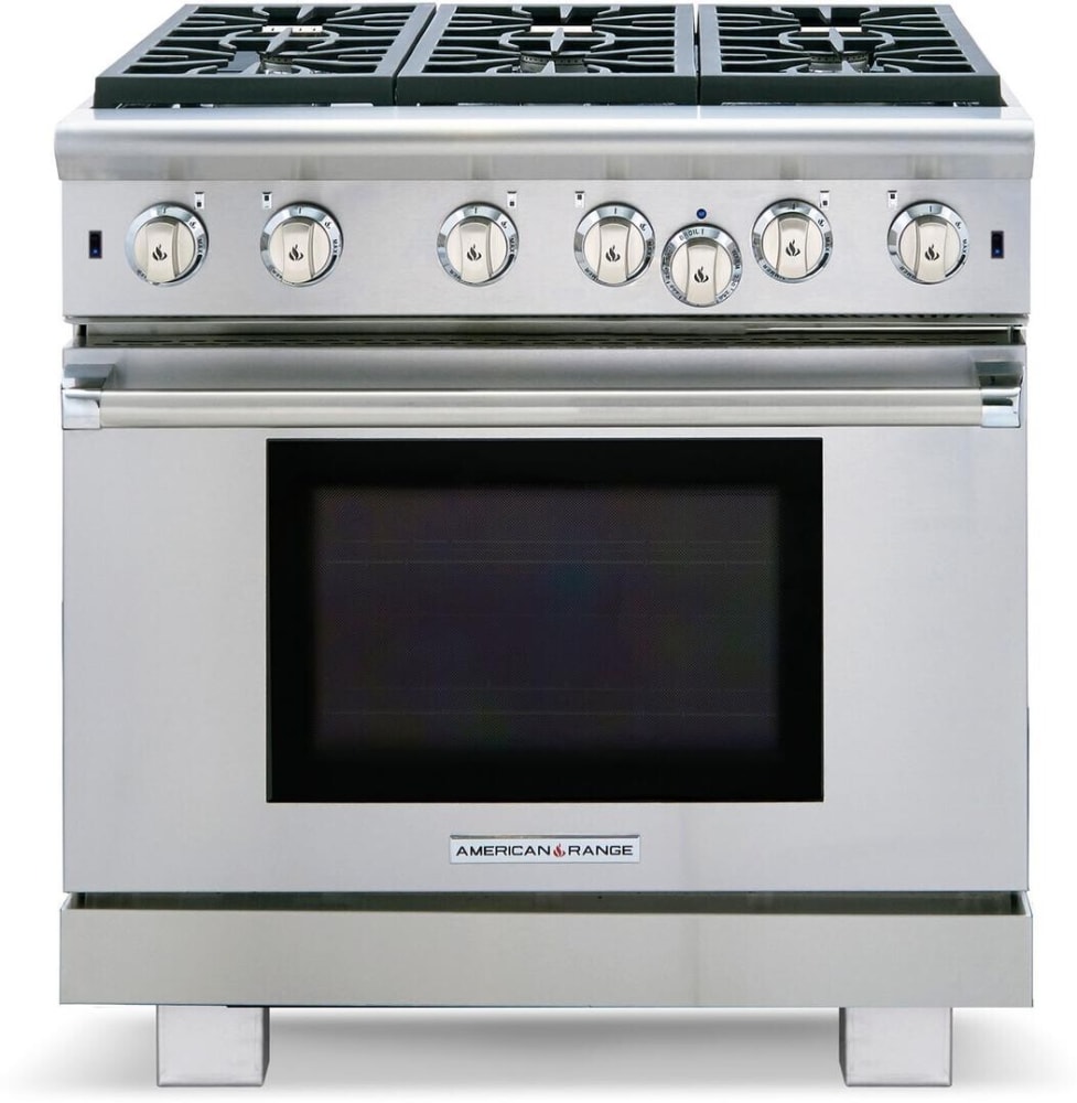 American Range ARR636L 36 Inch Freestanding Gas Range with 6