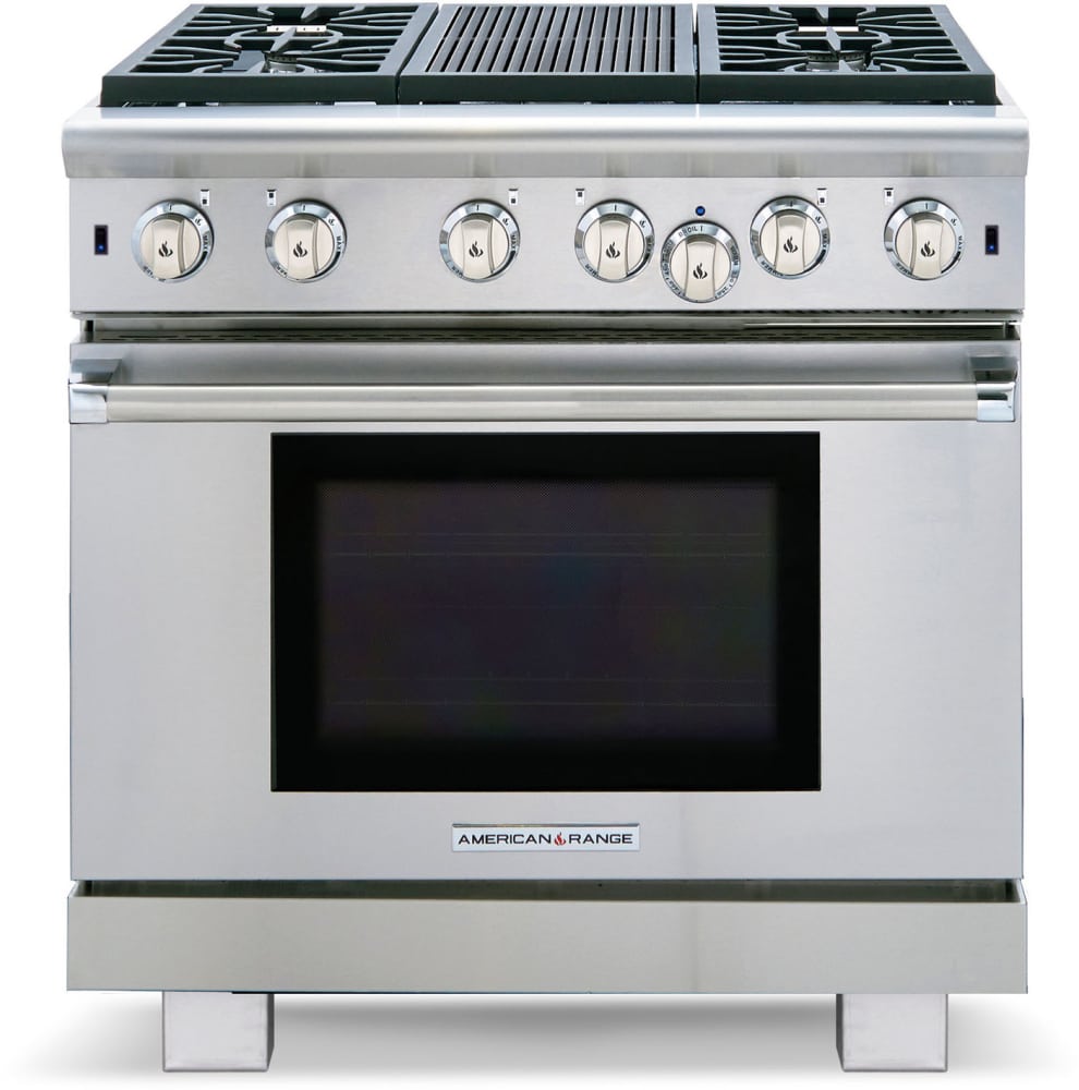 American Range ARROB436GRL 36 Inch Freestanding Professional Gas Range