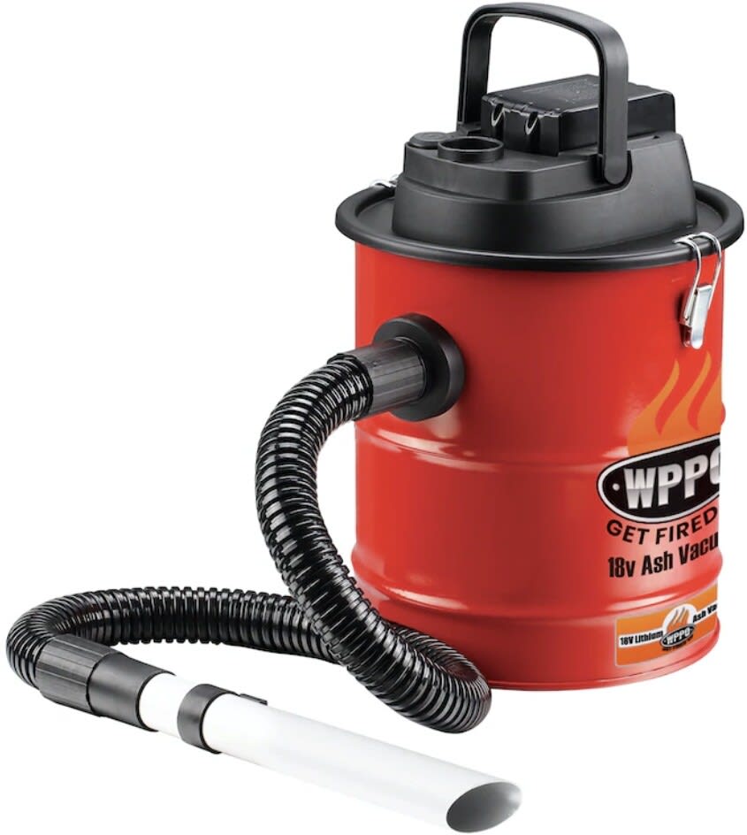 WPPO WKAV01 18v Rechargeable Ash Vacuum with Fire Retardant and HEPA Filter