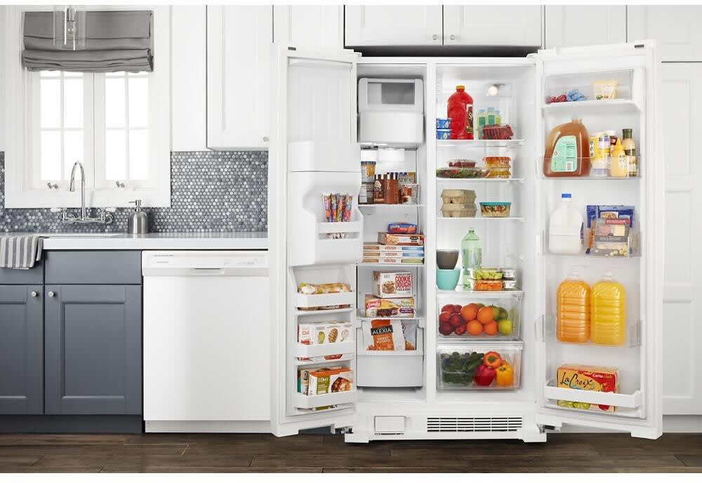 Amana ASI2175GRW 33 Inch Freestanding Side by Side Refrigerator with 21