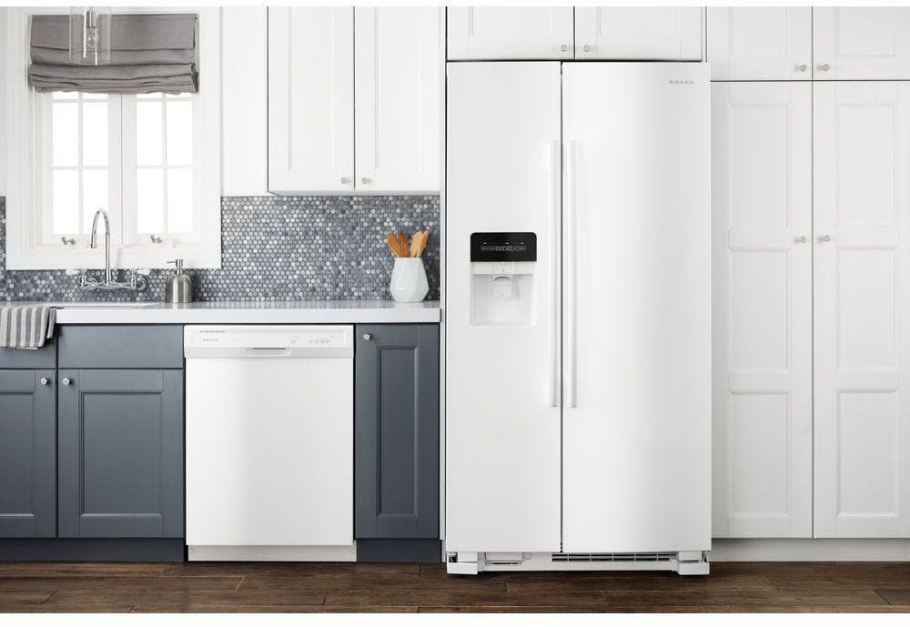 Amana ASI2175GRW 33 Inch Freestanding Side by Side Refrigerator with 21 ...
