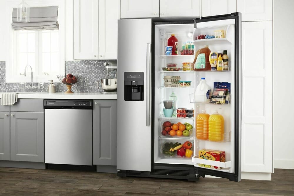 Amana ASI2575GRS 36 Inch Freestanding Side by Side Refrigerator with 24