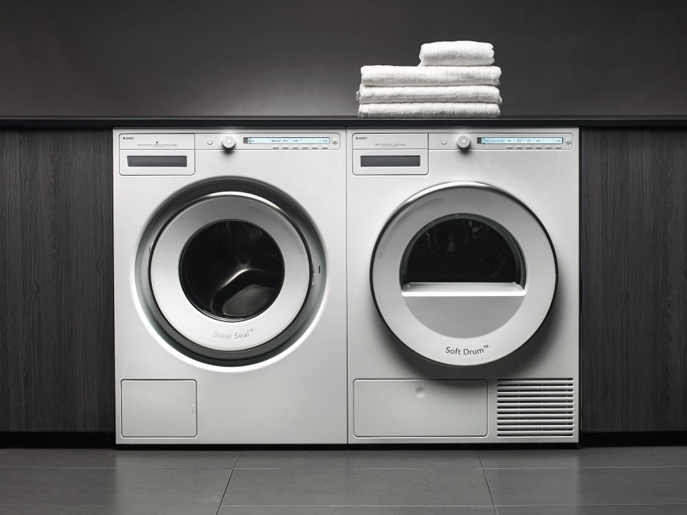 Asko ASWADREW2084 Stacked Washer & Dryer Set with Front 