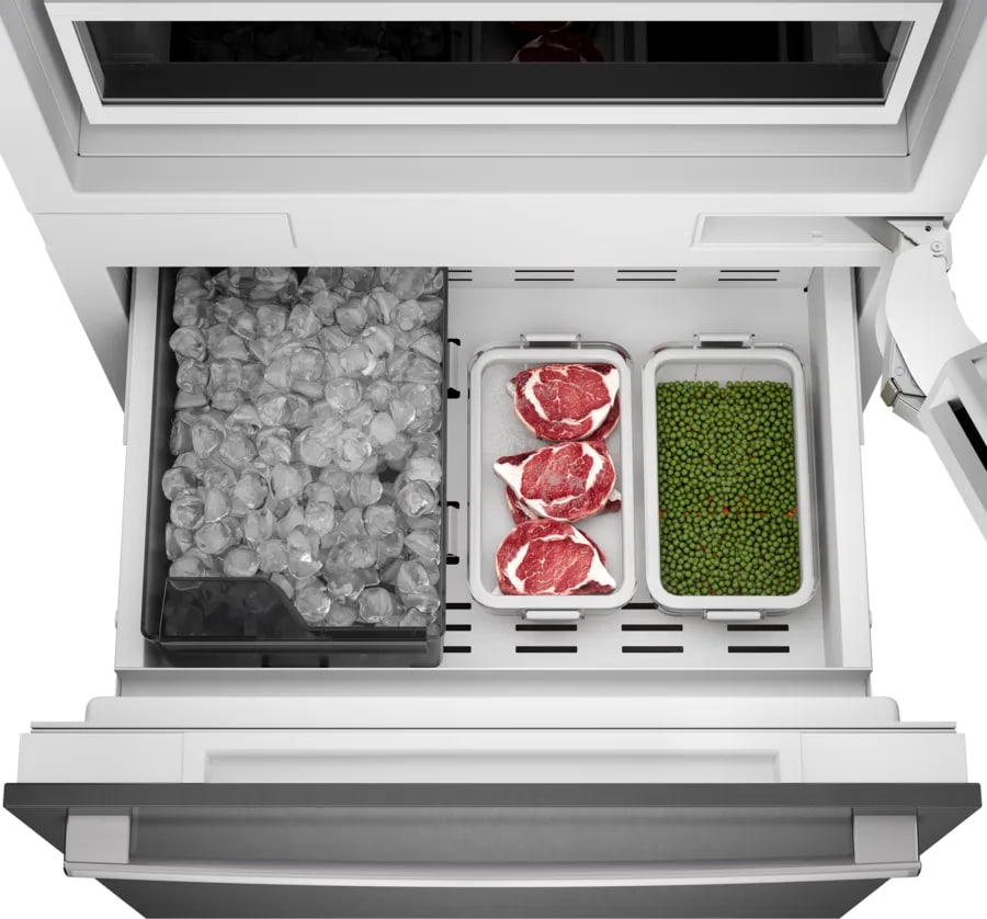 Bosch B30BB130SS 30 Inch Built-In Bottom Mount Smart Refrigerator