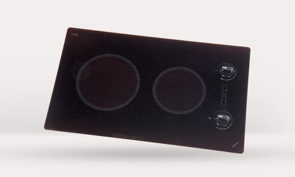 Kenyon B41591 24 Inch Electric Cooktop with 2 Elements, Ceramic Glass