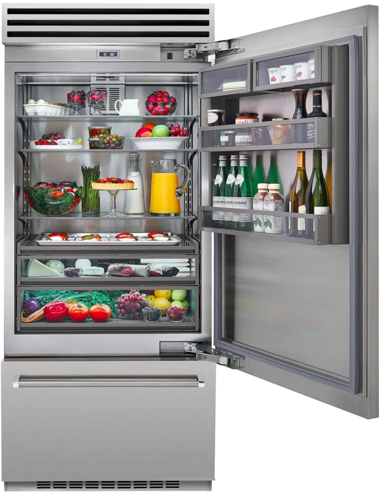 BlueStar BBB36R3 36 Inch Built-In Bottom Freezer Refrigerator with
