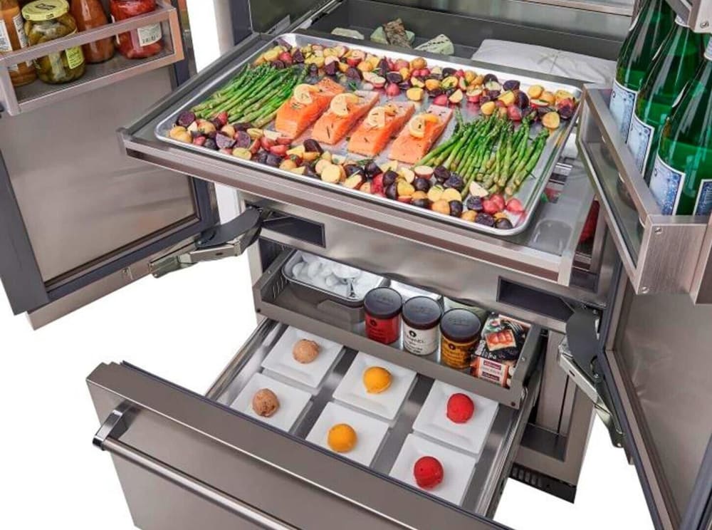 BlueStar BBBF361 36 Inch BuiltIn French Door Refrigerator with 22.2 cu. ft. Total Capacity