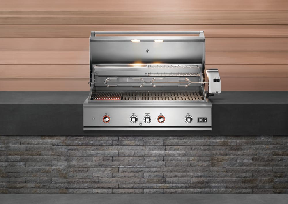 DCS BE148RCN 48 Inch BuiltIn Grill with Infrared Rotisserie, Charcoal