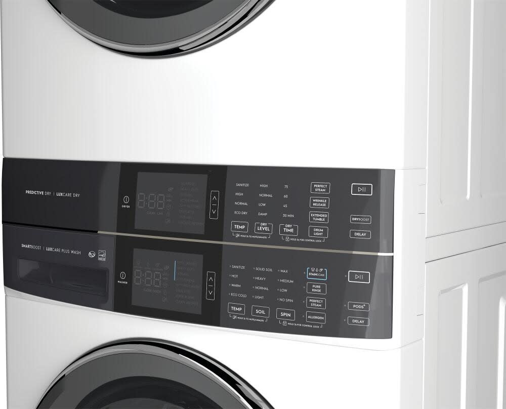 Electrolux ELTG7600AW 27 Inch Gas Stacked Laundry Tower with 4.5 cu. ft