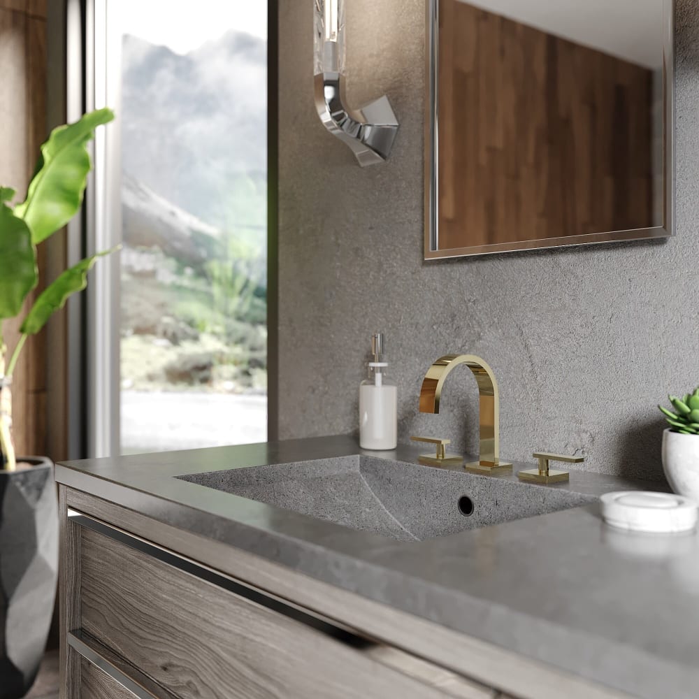 ZLINE BLSBFPG Bliss Double Handle Bath Faucet with 1.5 GPM Flow Rate