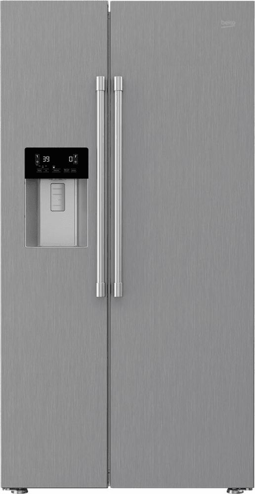 Beko BFSB3622SS 36 Inch Counter-Depth Side-by-Side Refrigerator with 19 ...