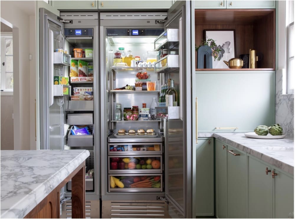 BlueStar BIR24R0CCPLT 24 Inch BuiltIn Column Refrigerator with 12.99