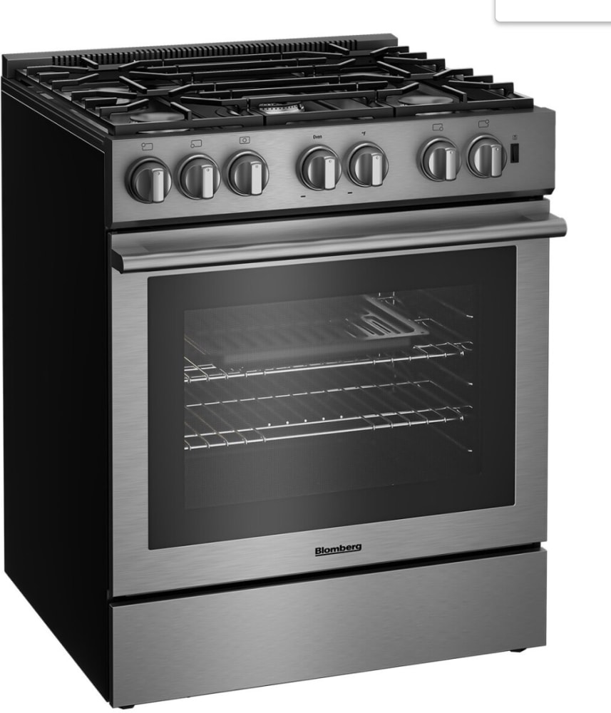 Blomberg BDF30522SS 30 Inch SlideIn Dual Fuel Range with 5 Sealed