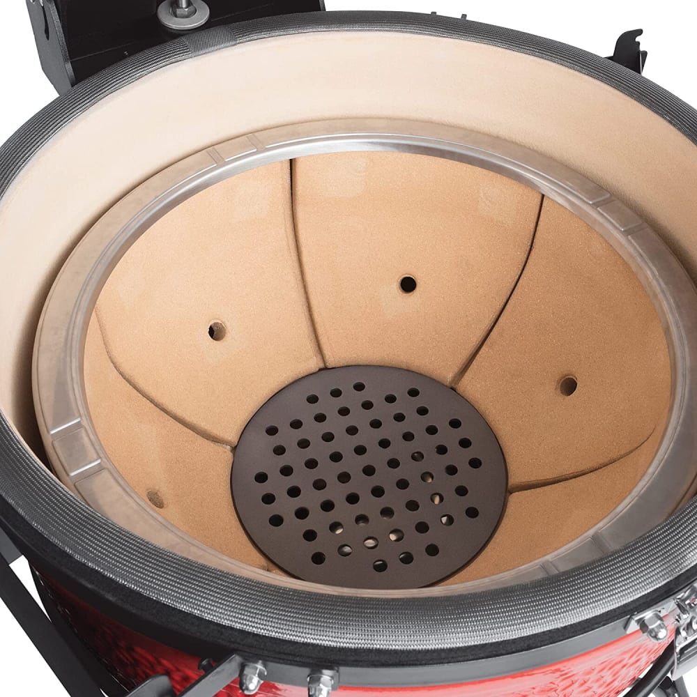 Kamado Joe BJ24NRHC 24 Inch Freestanding Ceramic Charcoal Grill with