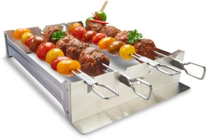 Broil King BK69138 Narrow Stainless Steel Kebab Rack