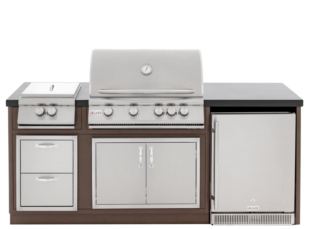 Blaze BLZISLAND1 Outdoor Island with Textured Black Countertop