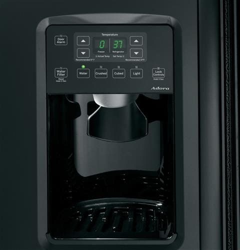 なおページです GE DSE25JGHBB 25.4 cu. ft. Side by Side Refrigerator with