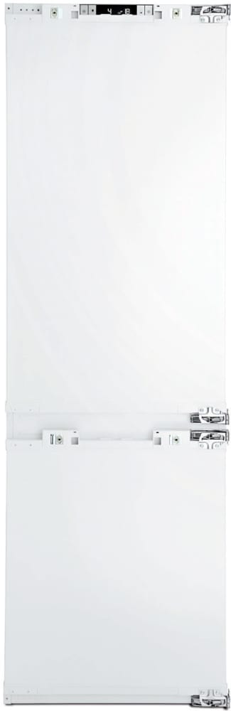 Blomberg BRFB1051FFBIN 22 Inch Built-in Bottom-Freezer Refrigerator with 10.6 cu. ft. Capacity, 3 Glass Shelves, 3 Door Shelves, 2 Storage Drawers, HygAIR Ionizing Technology, HygienePlus Antibacterial Filtering, White LED Lighting, Frost Free Operation and ENERGY STAR