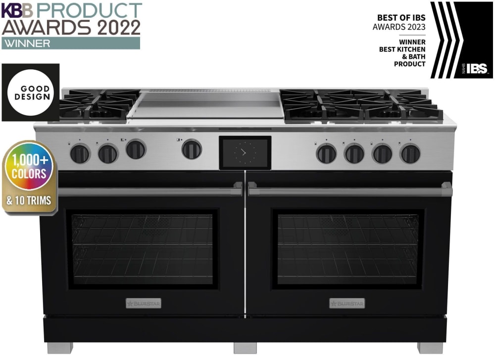 BlueStar BSDF606GC 60 Inch Freestanding Dual Fuel Range with 6