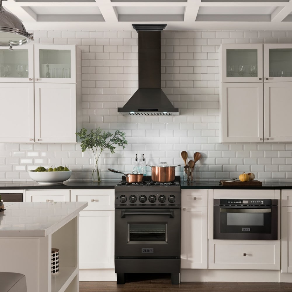 ZLINE BSKBNCRN36 Wall Mount Range Hood with 4 Speed 400 CFM Motor