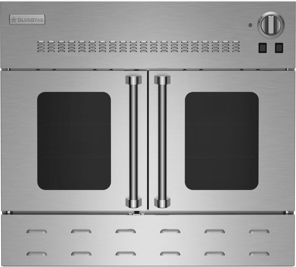 BlueStar BWO36AGSV2PLT 36 Inch Single French Door Gas Wall Oven