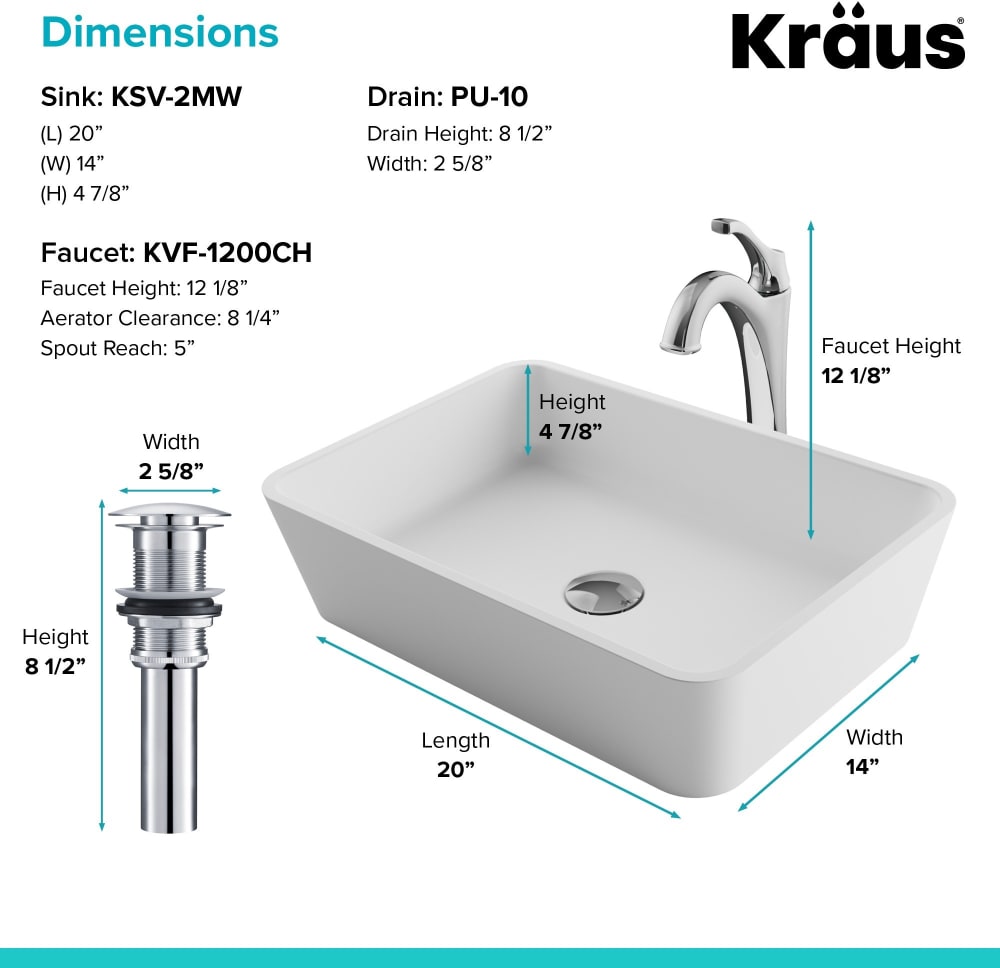 Kraus Natura Series Cksv2mw1200ch