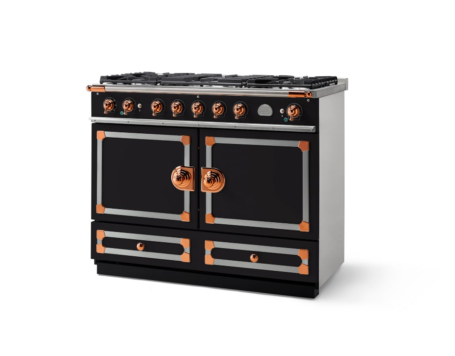 La Cornue C1nc 43 Inch Freestanding Dual Fuel Range With Double La Cornue Cornufé 110 C1nc Side View