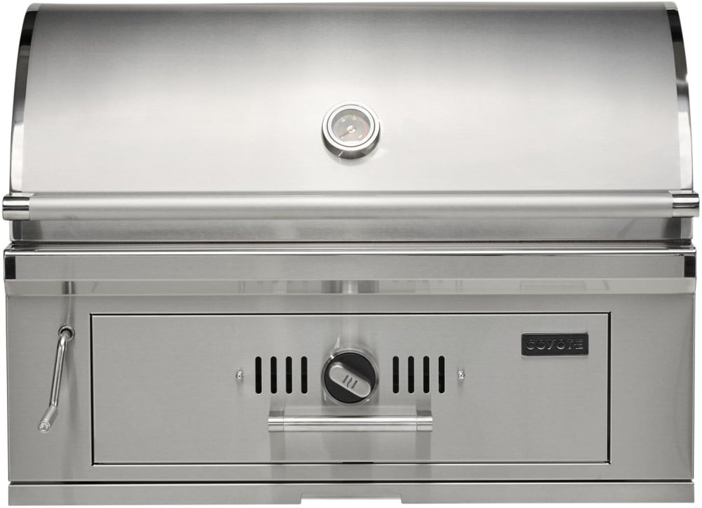Coyote C3CH36 36 Inch Built-In Stainless Steel Charcoal Grill with