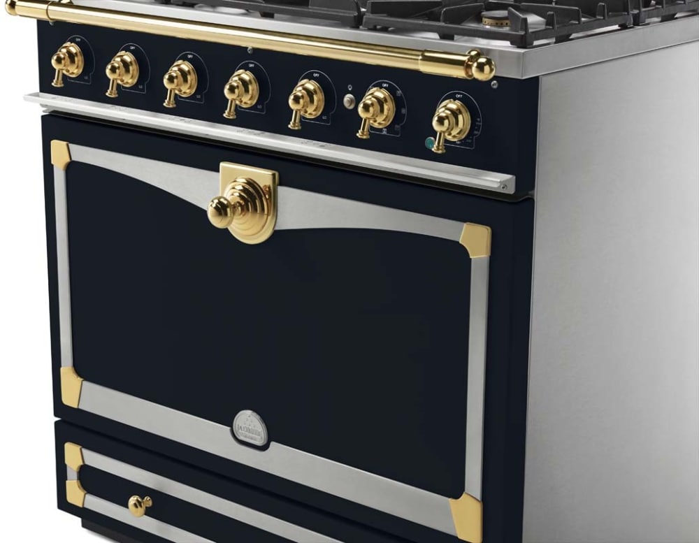 La Cornue C9DF 36 Inch Freestanding Dual Fuel Range with 5 Sealed