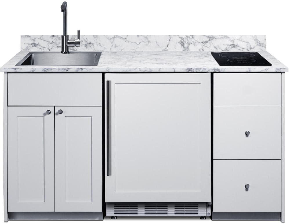 Summit CALDERAWH33ISINKL Caldera Series 63 Inch Turnkey Kitchen