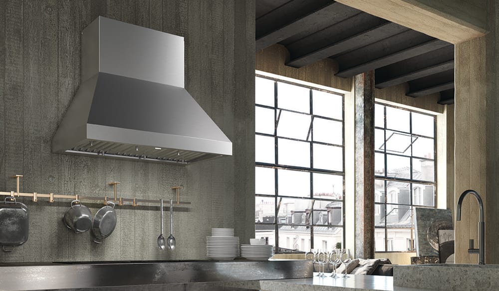 Faber CAPR48SS1200 Wall Mount Convertible Range Hood with Rainbow