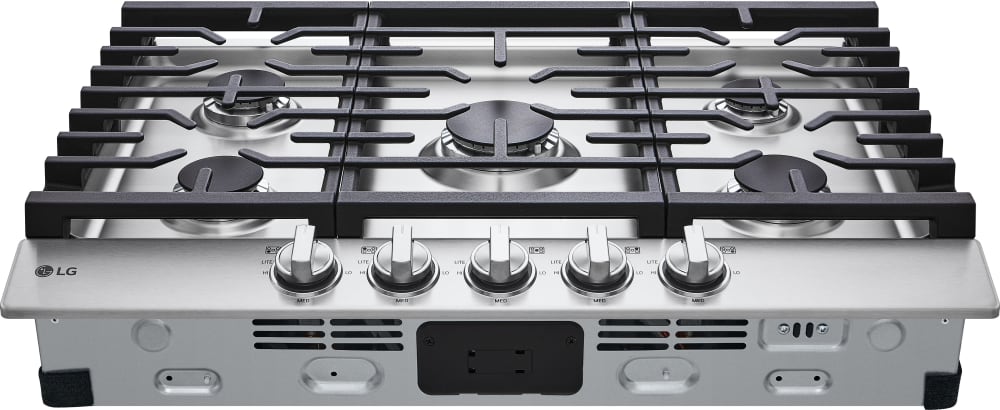 LG 30 in. Gas Cooktop in Stainless Steel with 5 Burners with EasyClean  CBGJ3023S - The Home Depot