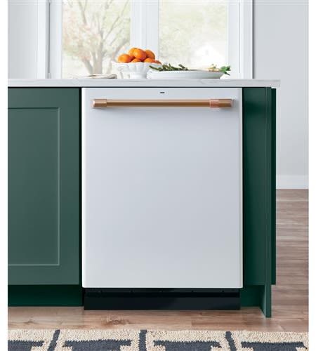 ge cafe dishwasher matte white