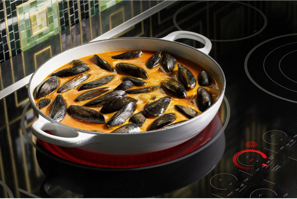 メープル Cafe CEP90362TSS 36 Inch Smoothtop Electric Smart Cooktop with 5
