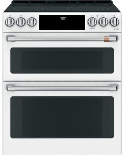 Ge cafe sales white double oven