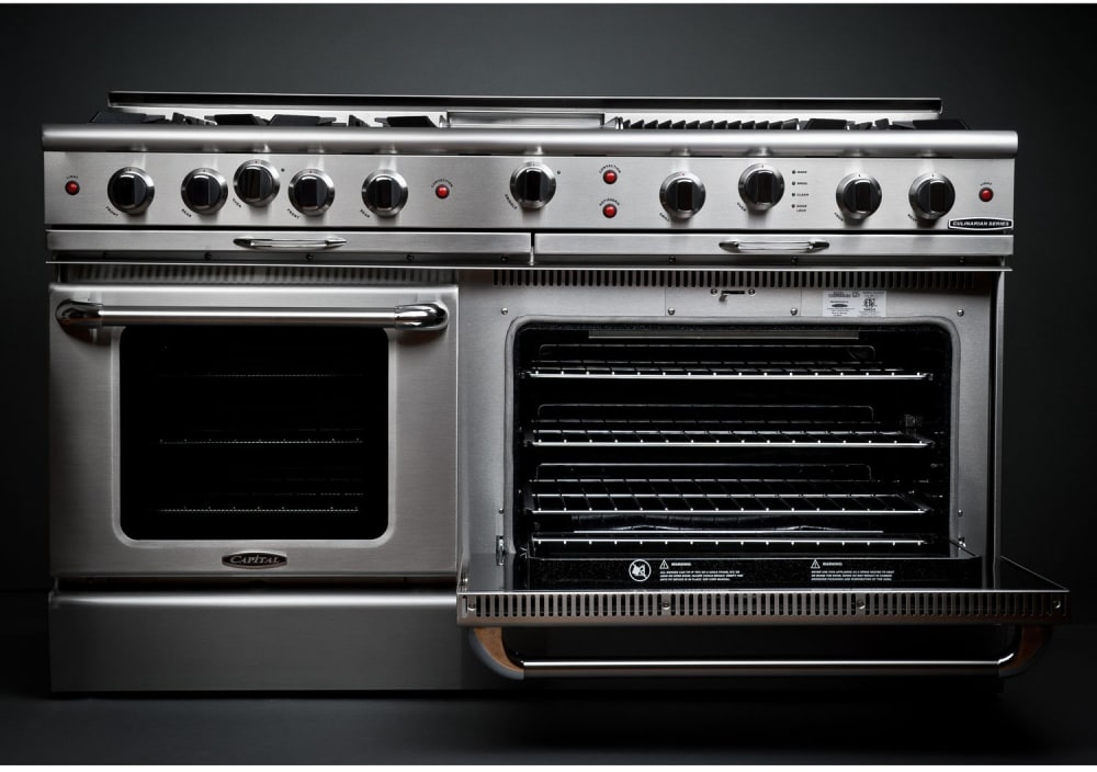 CGRT604BG2N Capital Culinarian 60 Gas Range Top with 6 Open Burners and  12 Grill and 12