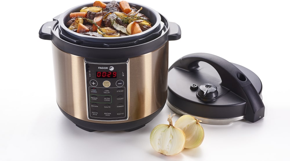 Fagor 935010054 Champagne Lux™ 6-Quart Multicooker with 10 Presets Fagor 935010054 Champagne Lux™ 6-Quart Multicooker with 10 Presets