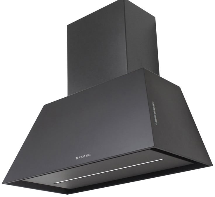 Faber CHLO28BK600 Wall Mounted Range Hood with LED Light Bar, Perimeter