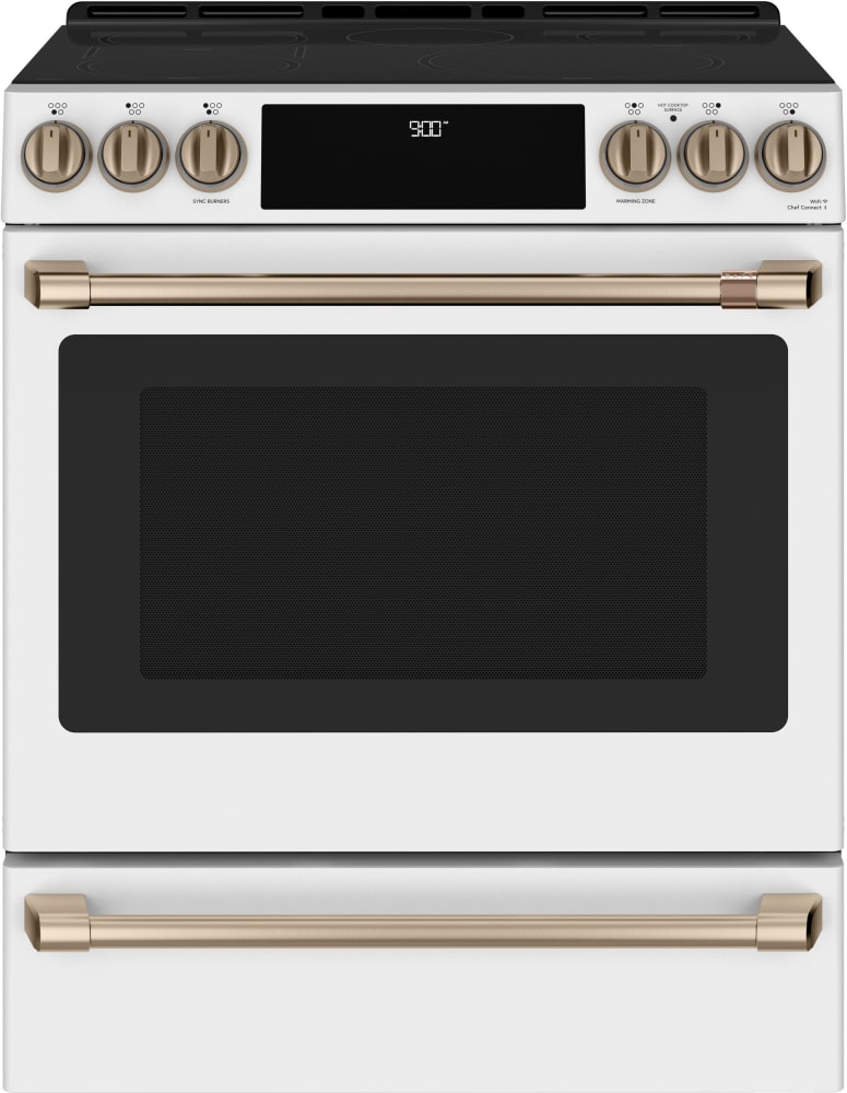 Cafe CAHARDWARE4 30 Inch Slide-In Induction Smart Range with 5