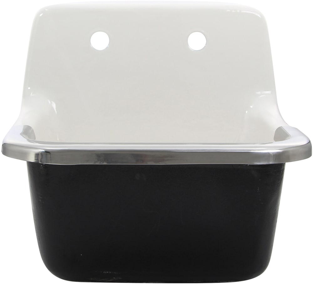 Nantucket Sinks CI2218W 22 Inch Cast Iron Wallmount Utility Sink with