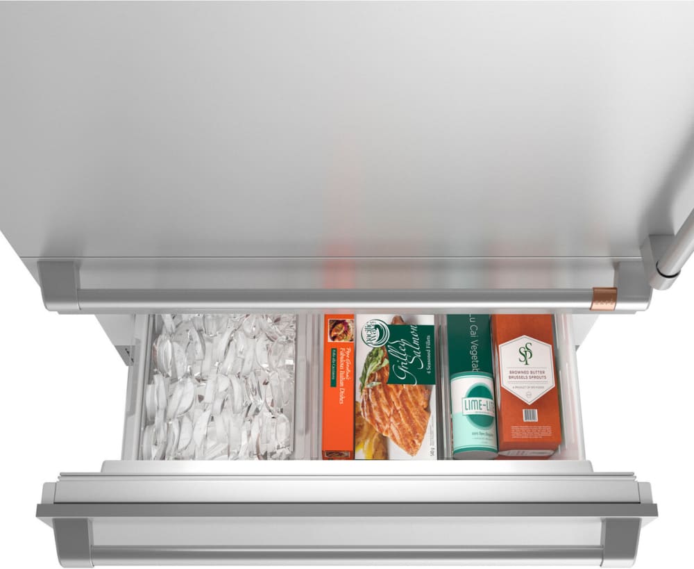 Cafe CIC36LP2VS1 36 Inch Built-In Smart Bottom Freezer