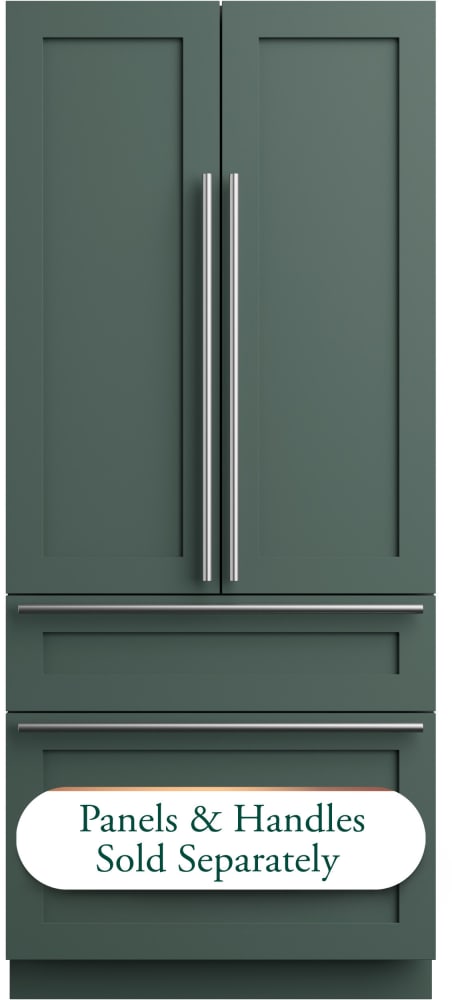 Cafe CIP36NK6ZII 36 Inch Panel Ready Built-In 4-Door French Door